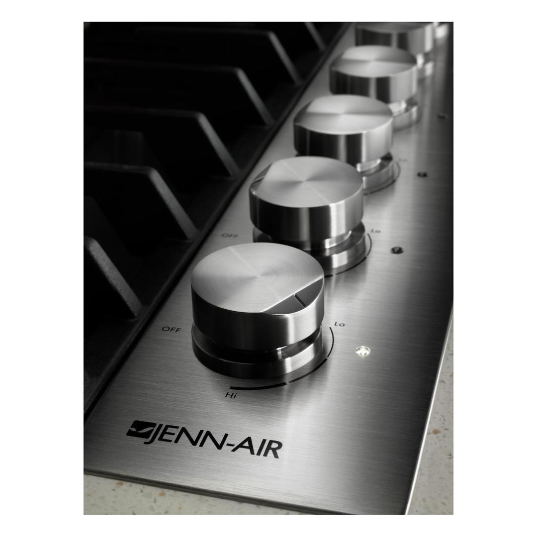Jennair - 36 inch wide Gas Cooktop in Stainless - JGC7636BS