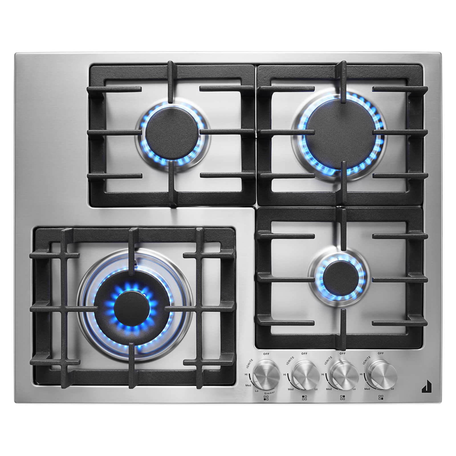 JennAir - 24.5 Inch Gas Cooktop in Stainless - JGCK424PS