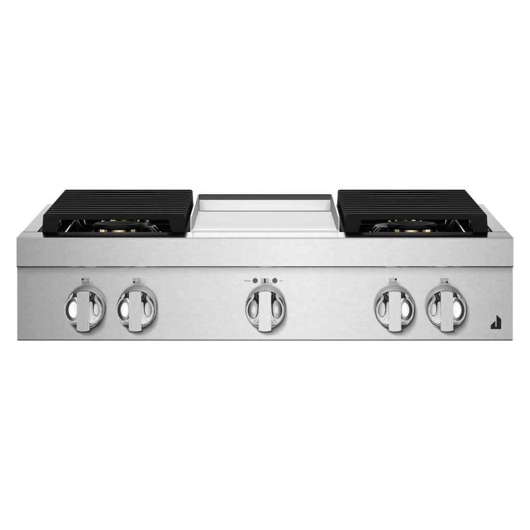 Jennair - 35.8 inch wide Gas Cooktop in Black - JGCP536HM