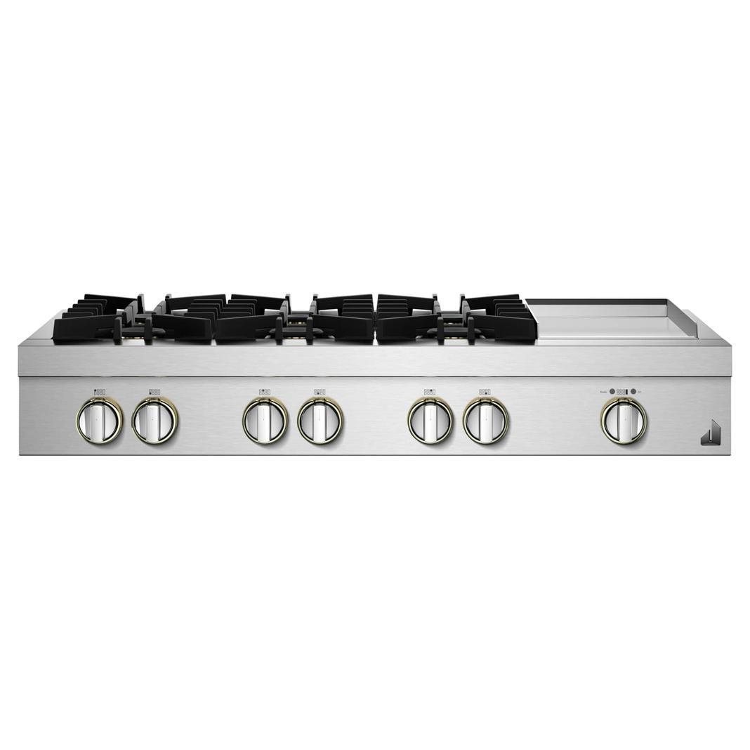 Jennair - 47.9 inch wide Gas Cooktop in Stainless - JGCP548HL