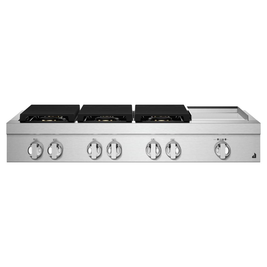 Jennair - 47.9 inch wide Gas Cooktop in Black - JGCP548HM