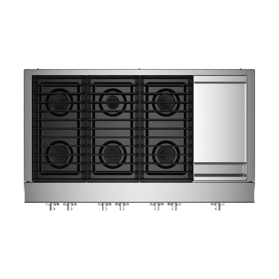 Jennair - 47.9 inch wide Gas Cooktop in Black - JGCP548HM