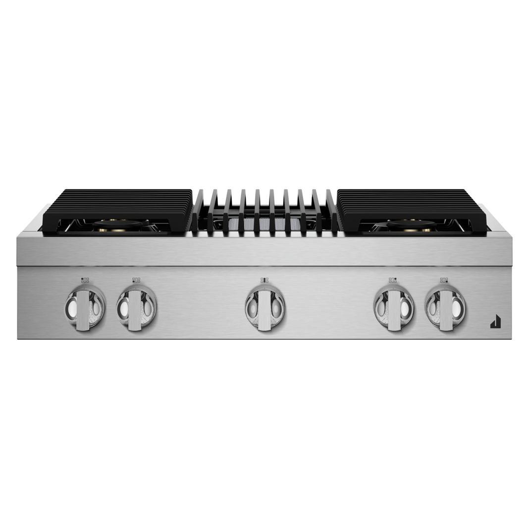 Jennair - 35.8 inch wide Gas Cooktop in Black - JGCP636HM