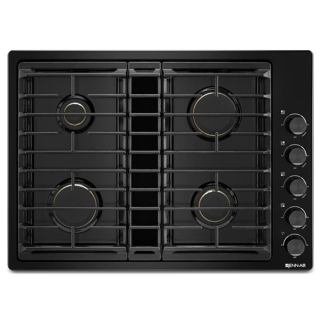 Jennair - 30 inch wide Downdraft Cooktop in Black - JGD3430GB