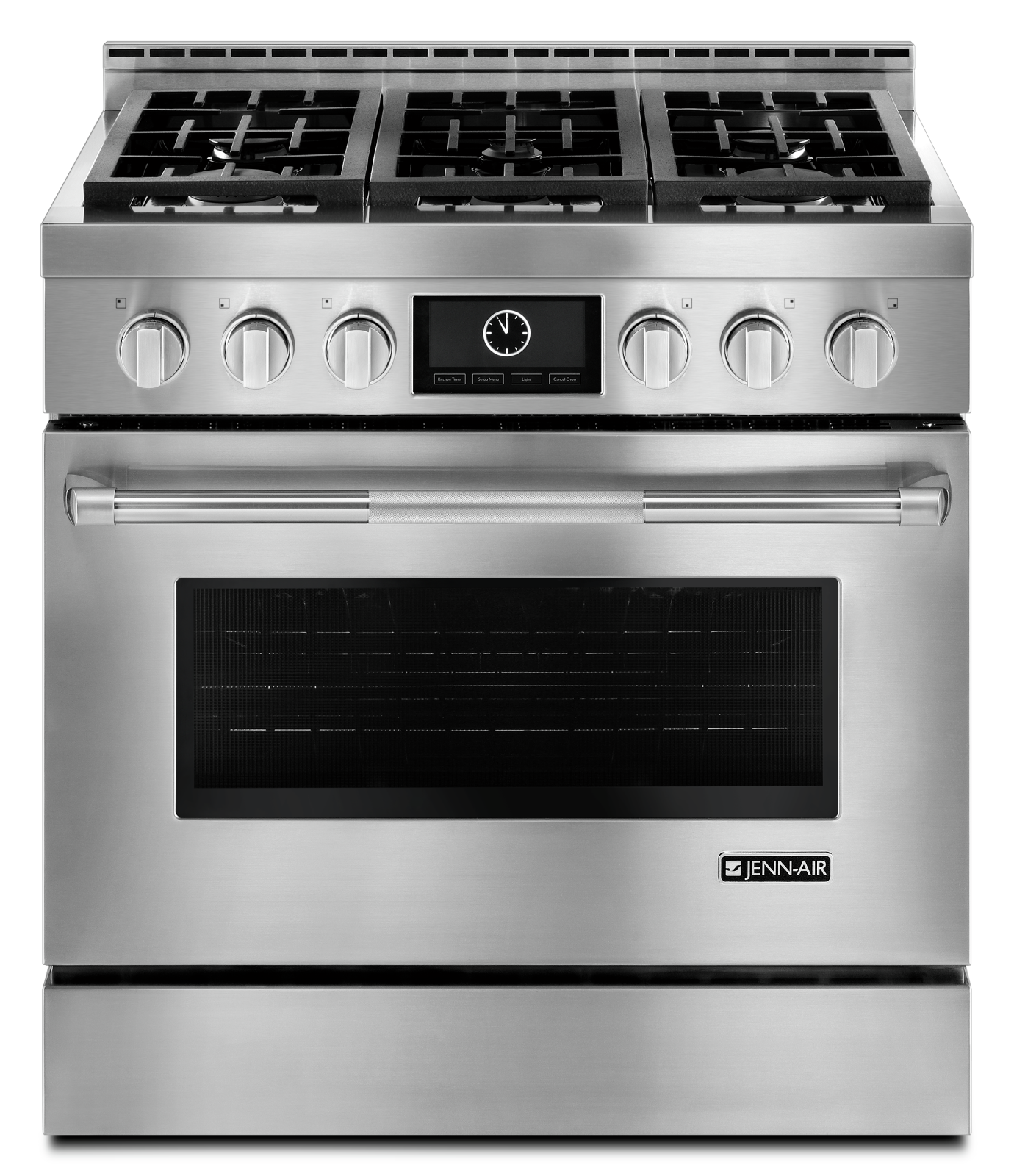 JennAir - 5.1 cu. ft Gas Range in Stainless - JGRP436WP