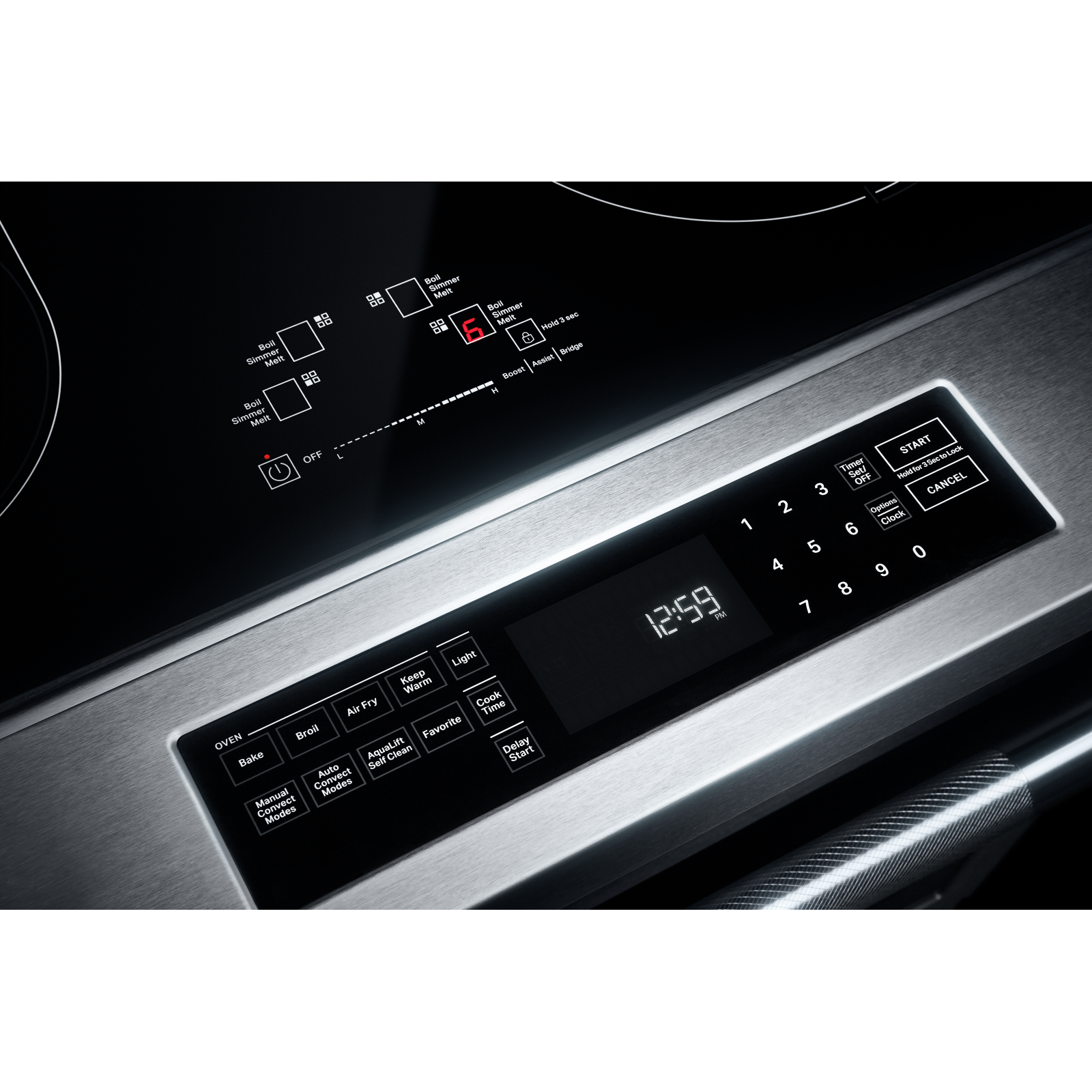 JennAir - 6.4 cu. ft Induction Range in Stainless - JIS1450ML