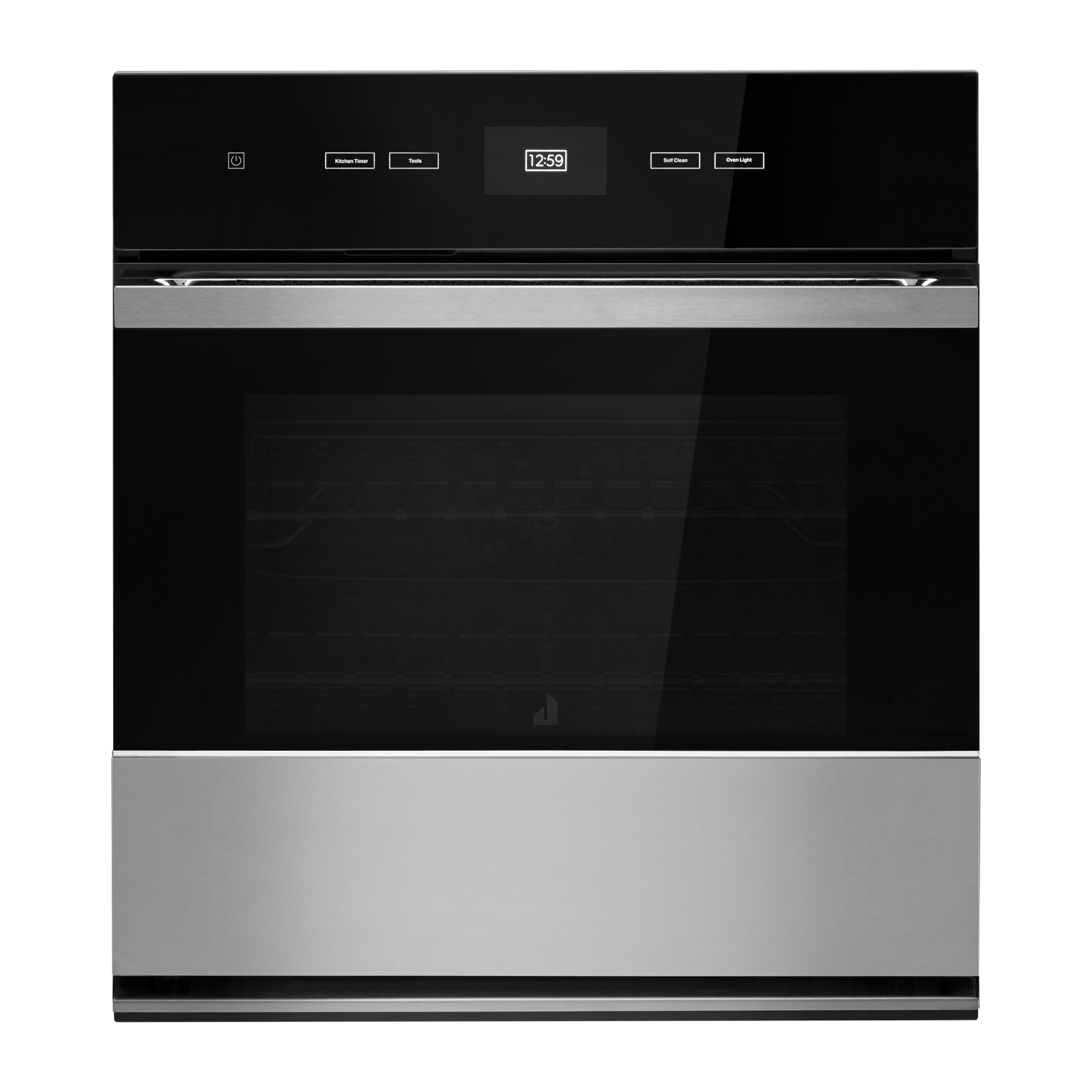 JennAir - 4.3 cu. ft Single Wall Oven in Black - JJW2427LM