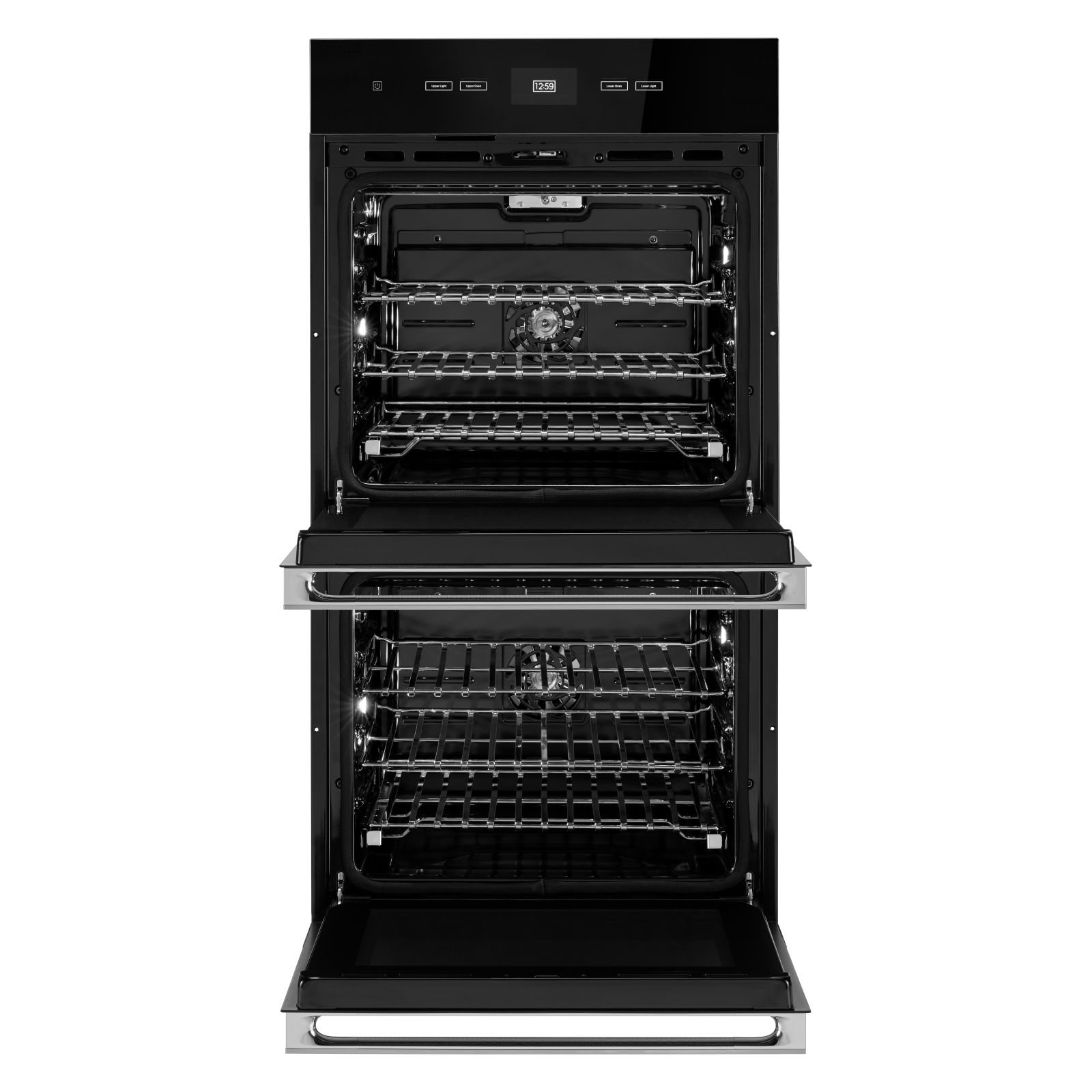 JennAir - 8.6 cu. ft Double Wall Oven in Black - JJW2827LM