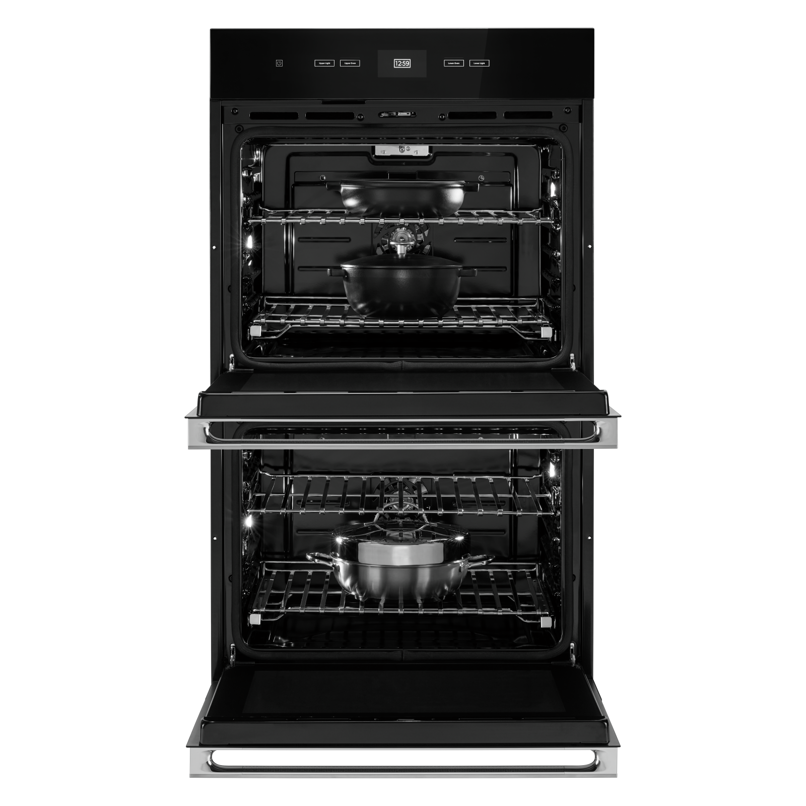 JennAir - 10 cu. ft Double Wall Oven in Black - JJW2830LM
