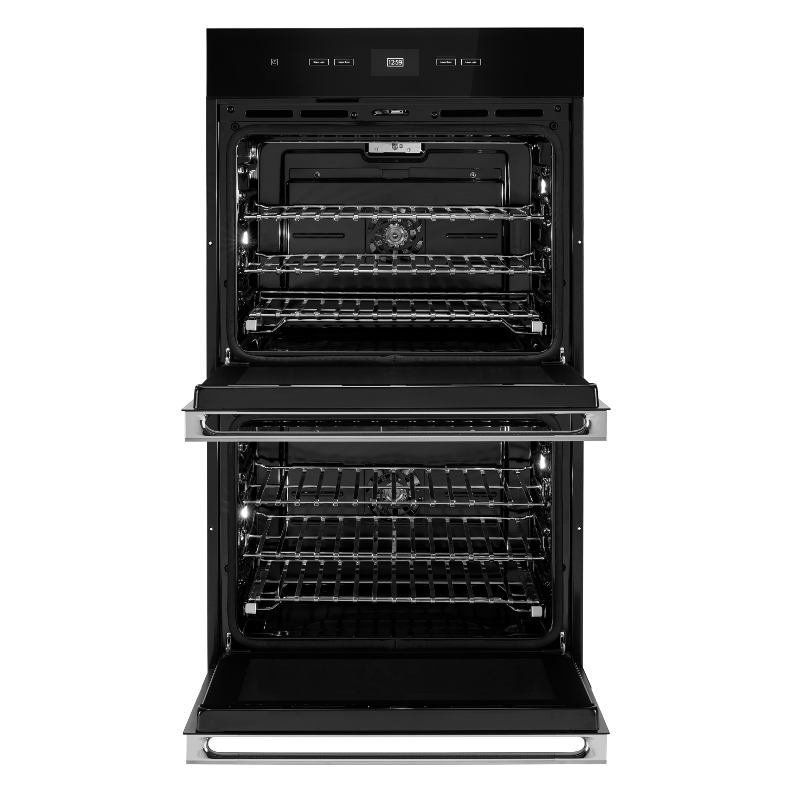 JennAir - 10 cu. ft Double Wall Oven in Black - JJW2830LM
