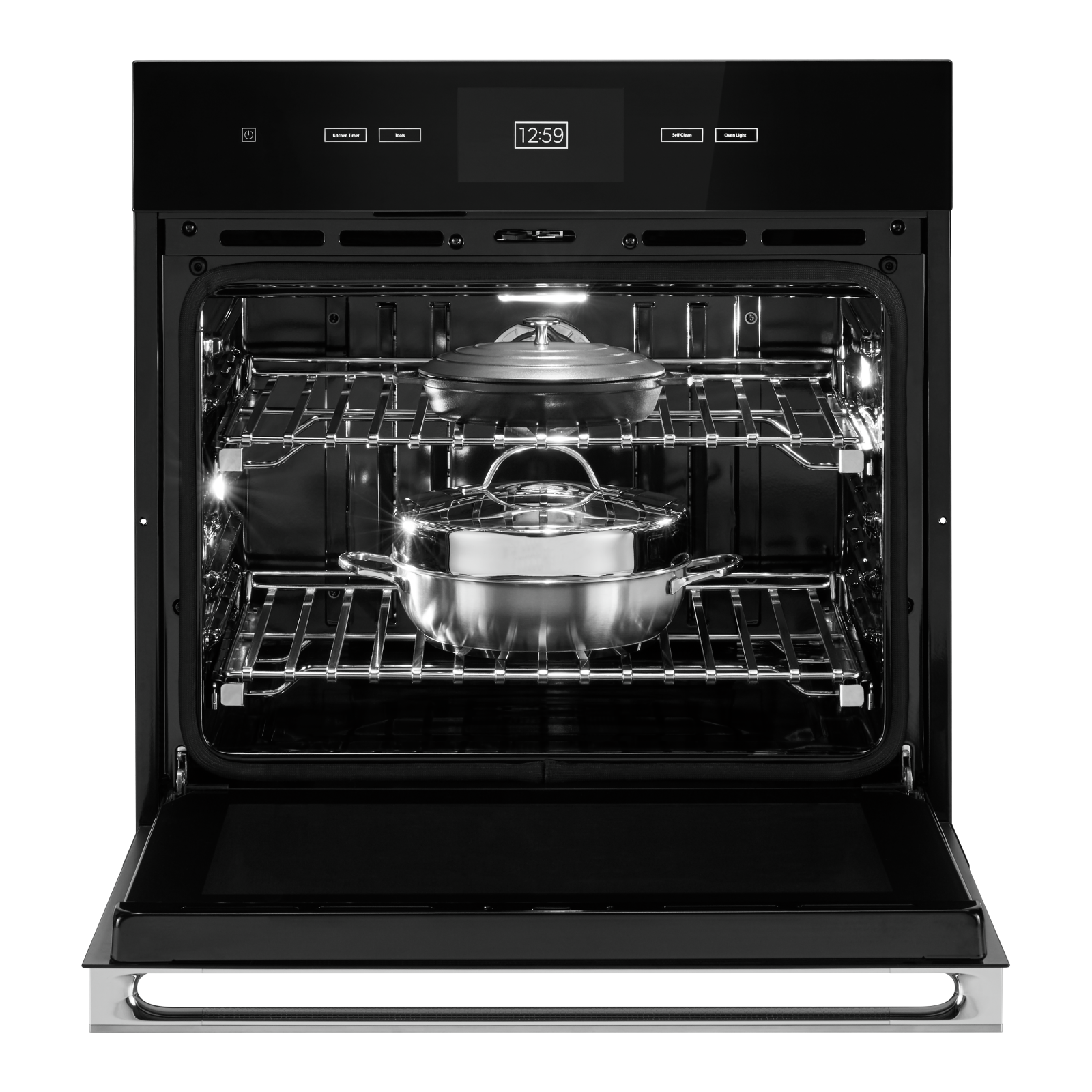 JennAir - 5 cu. ft Single Wall Oven in Black - JJW3430LM