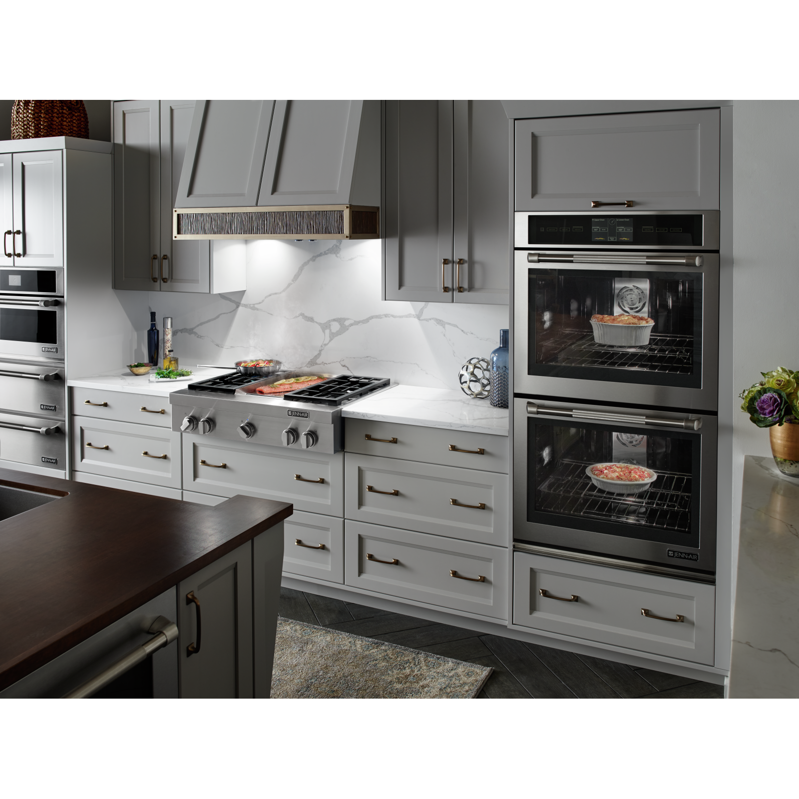 JennAir - 10 cu. ft Double Wall Oven in Stainless - JJW3830DP