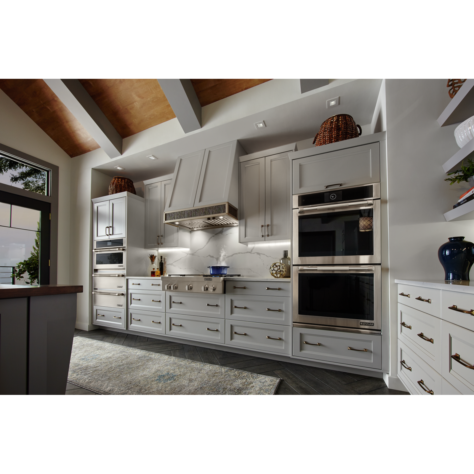 JennAir - 10 cu. ft Double Wall Oven in Stainless - JJW3830DP