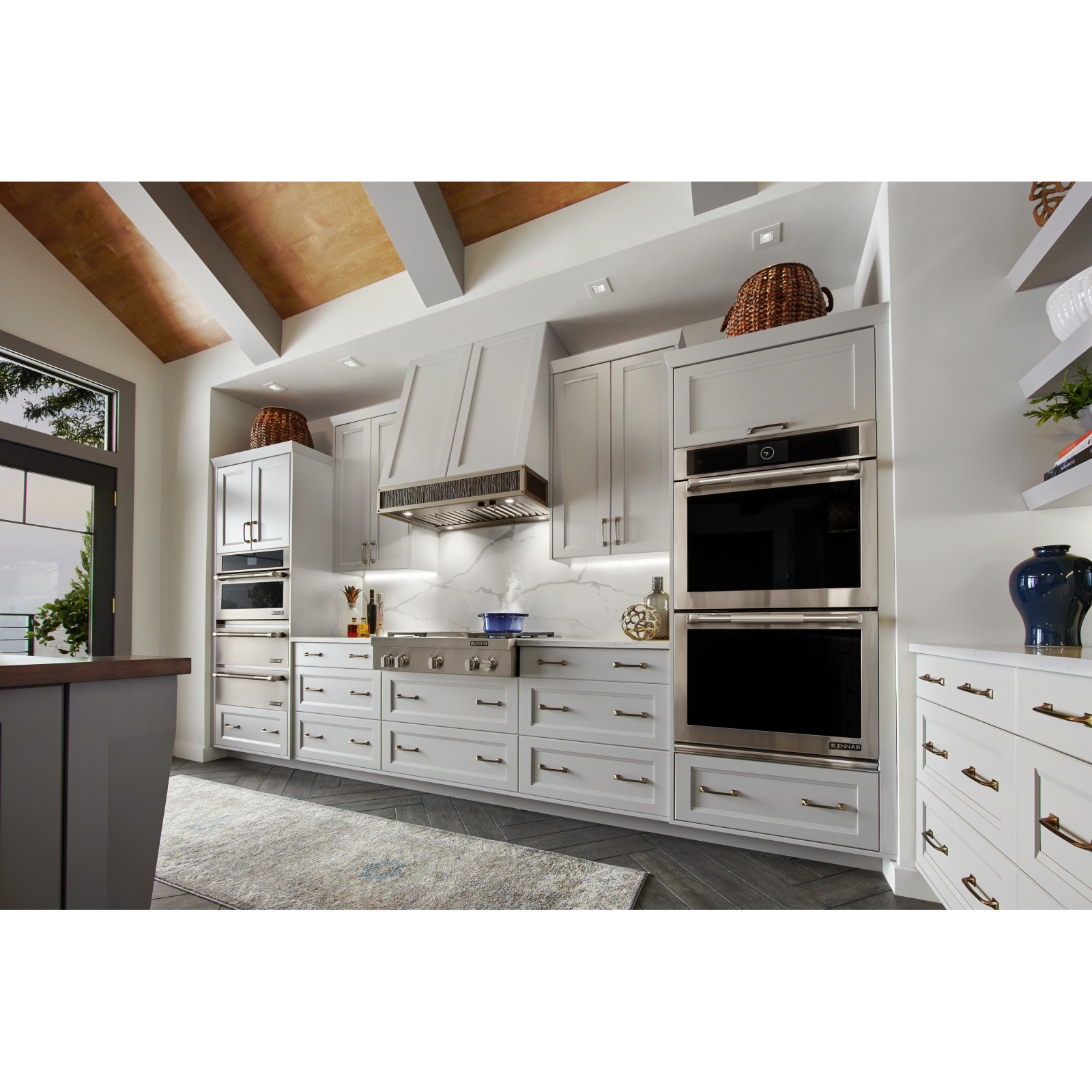 JennAir - 10 cu. ft Double Wall Oven in Stainless - JJW3830DP