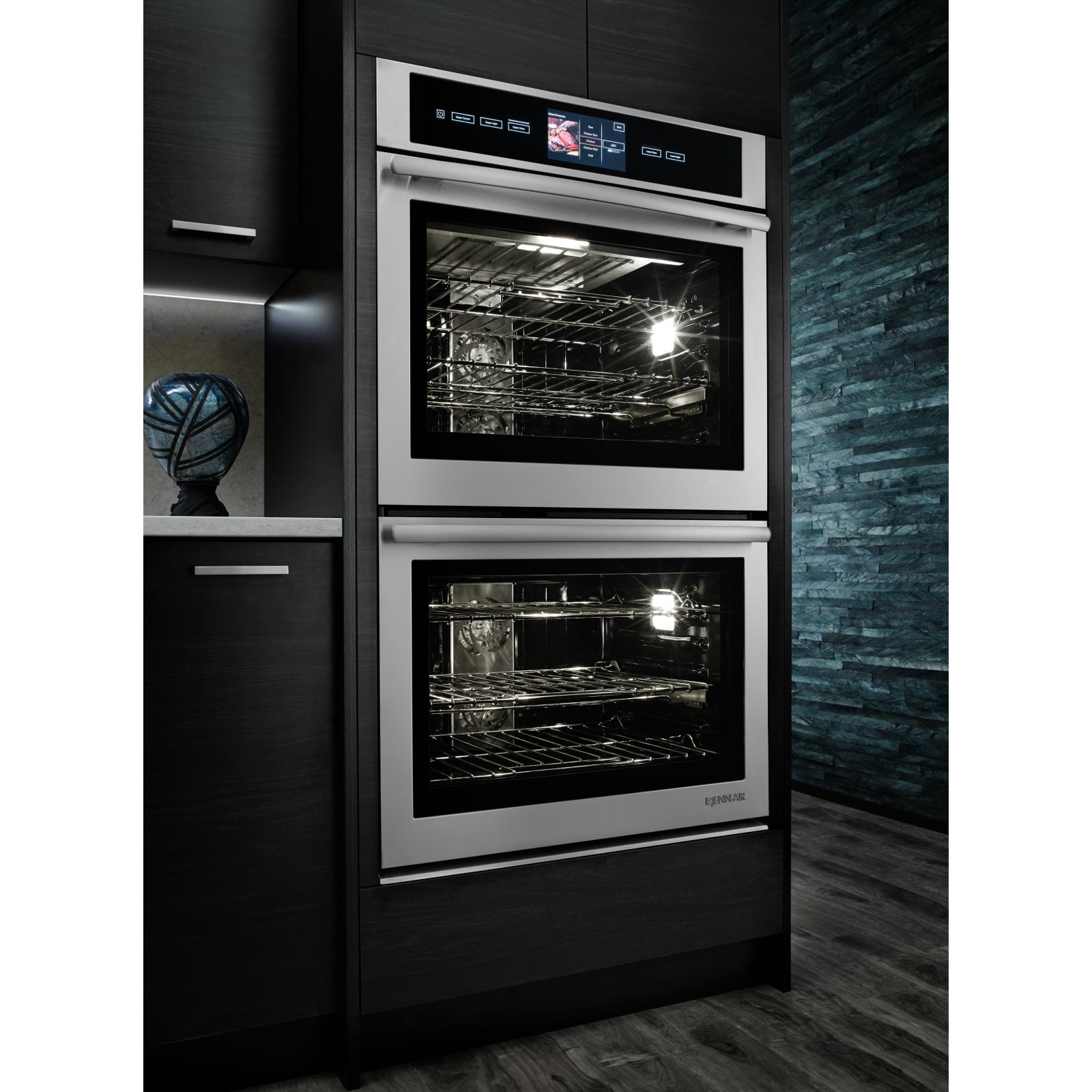 JennAir - 10 cu. ft Double Wall Oven in Stainless - JJW3830DS