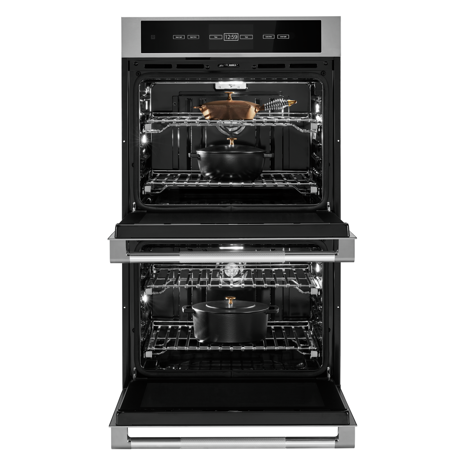 JennAir - 10 cu. ft Double Wall Oven in Stainless - JJW3830LL