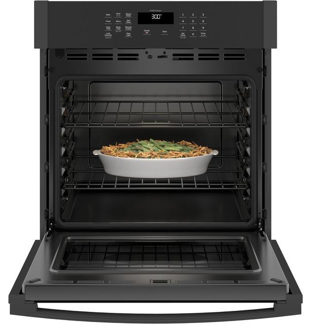 GE - 4.3 cu. ft Single Wall Oven in Black - JKS3000DNBB
