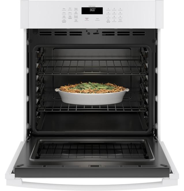 GE - 4.3 cu. ft Single Wall Oven in White - JKS3000DNWW