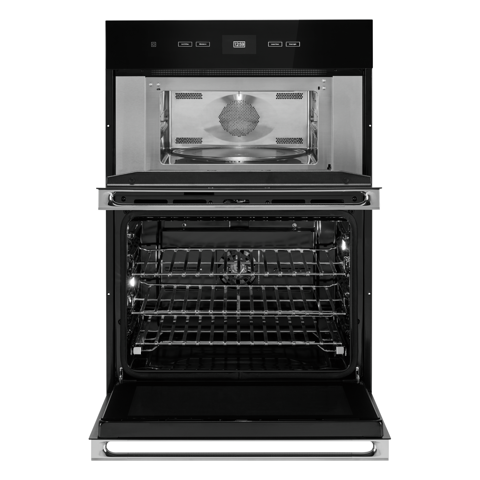 JennAir - 6.4 cu. ft Combination Wall Oven in Black - JMW2430LM