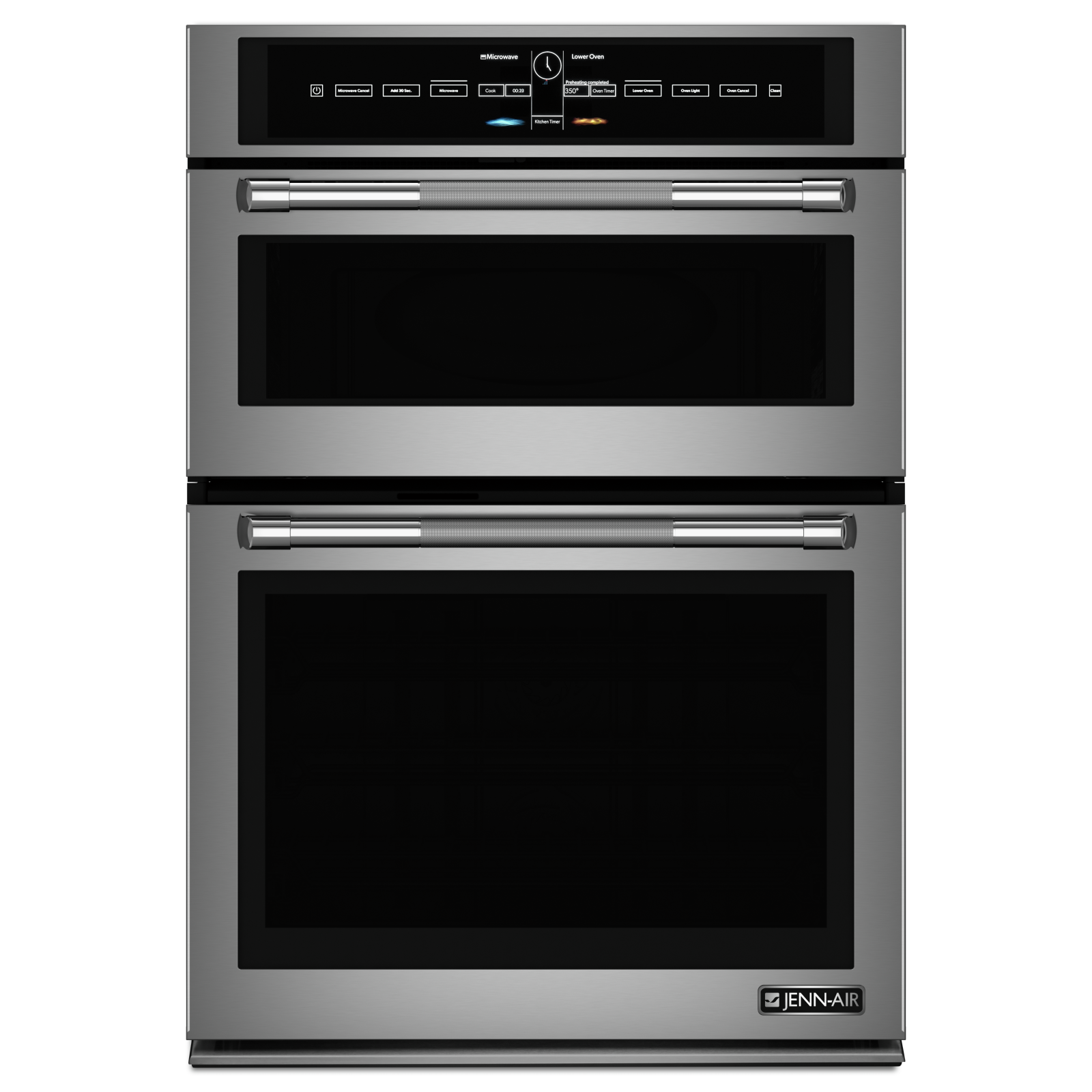 JennAir - 6.4 cu. ft Combination Wall Oven in Stainless - JMW3430DP