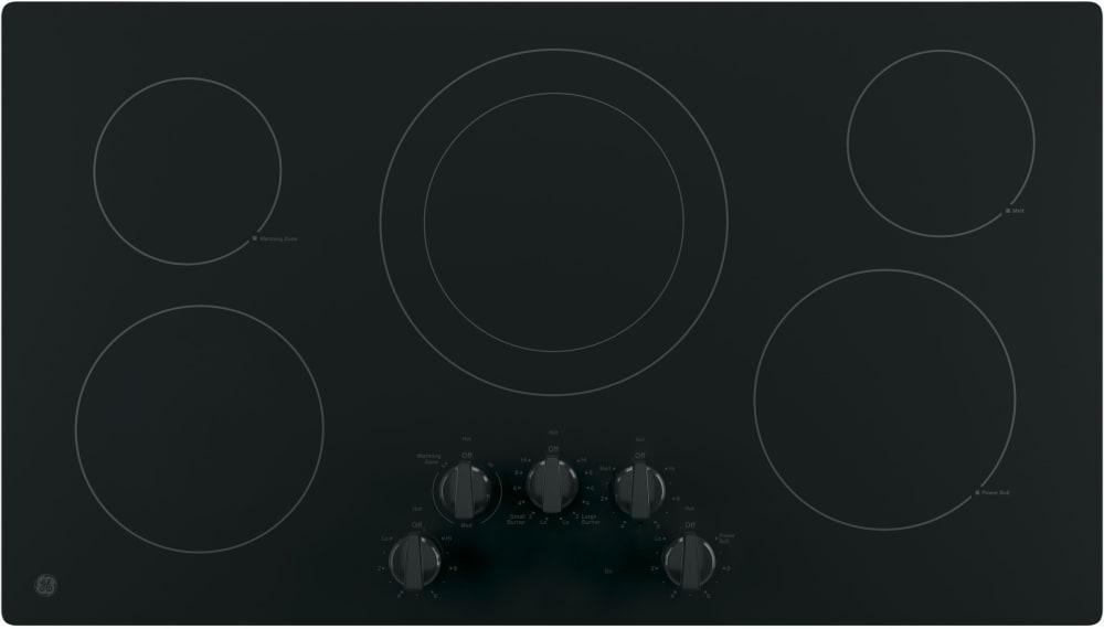 GE - 36.13 inch wide Electric Cooktop in Black - JP3036DLBB