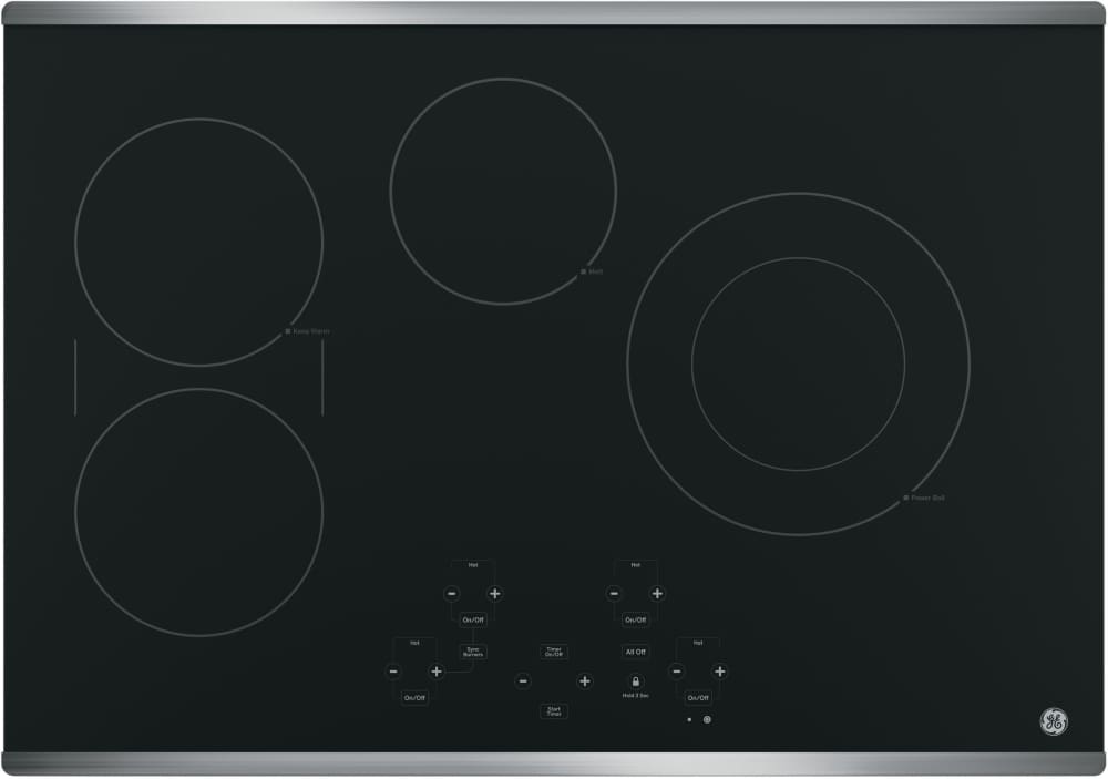 GE - 29.87 inch wide Electric Cooktop in Stainless - JP5030SJSS