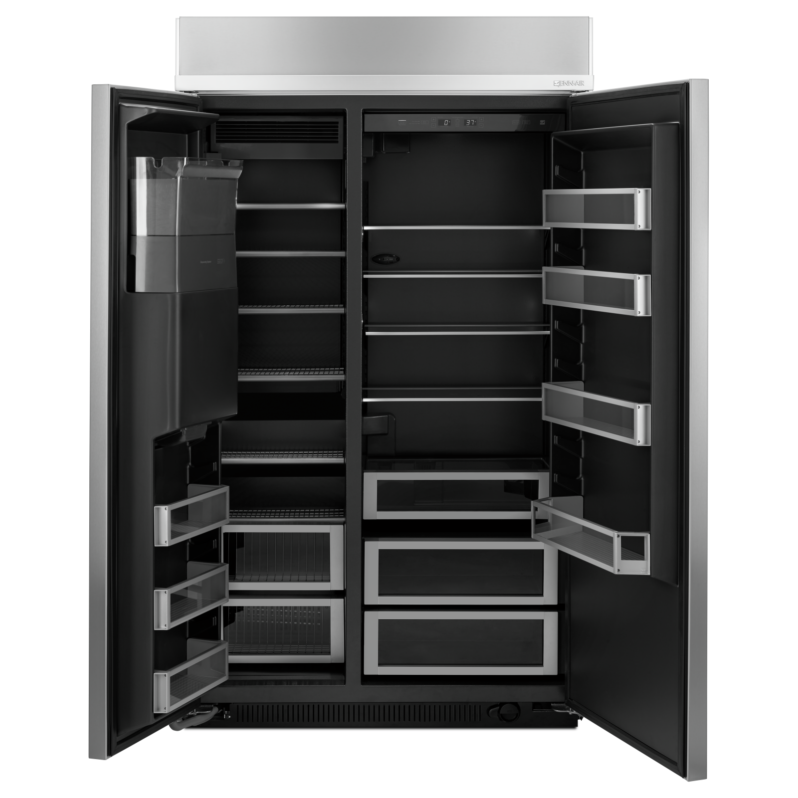 JennAir - 48.375 Inch 29.52 cu. ft Built In / Integrated Refrigerator in Stainless - JS48SSDUDE