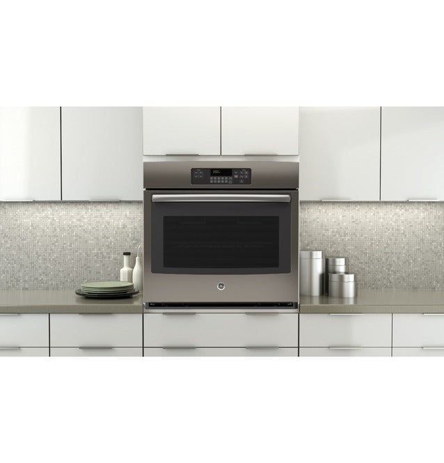 GE - 5 cu. ft Single Wall Oven in Grey - JT3000EJES