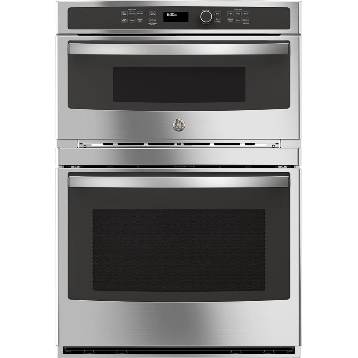 GE - 6.7 cu. ft Combination Wall Oven in Stainless - JT3800SHSS