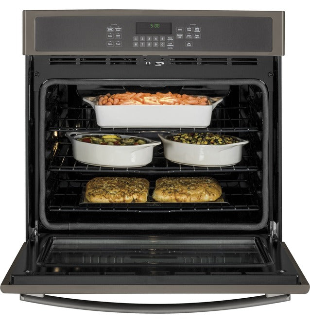 GE - 5 cu. ft Single Wall Oven in Grey - JT5000EJES