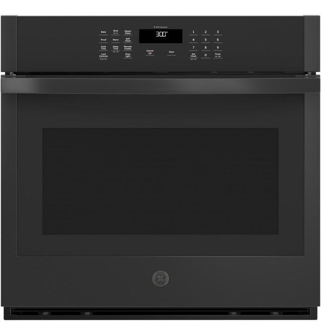 GE - 5 cu. ft Single Wall Oven in Black - JTS3000DNBB