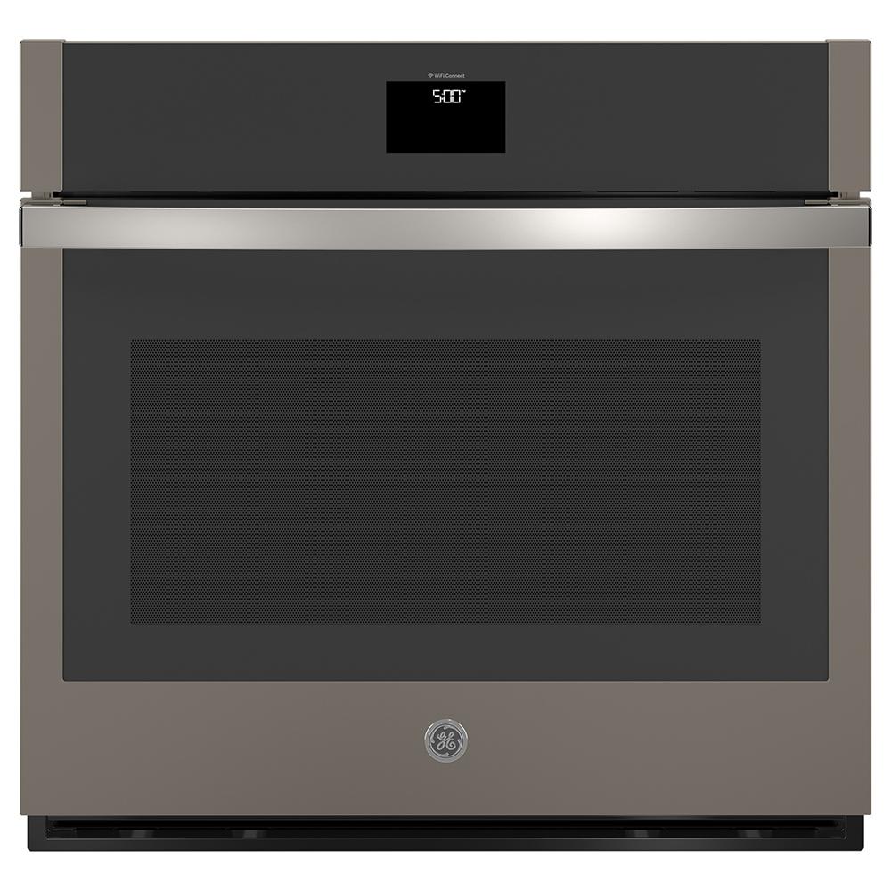 GE - 5 cu. ft Single Wall Oven in Grey - JTS5000ENES