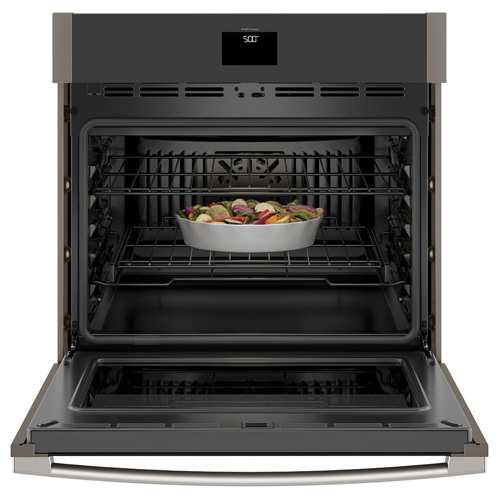 GE - 5 cu. ft Single Wall Oven in Grey - JTS5000ENES