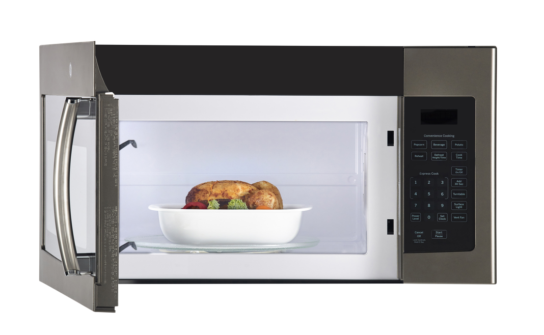 GE - 1.6 cu. Ft Over the range Microwave in Grey - JVM1635SLJC