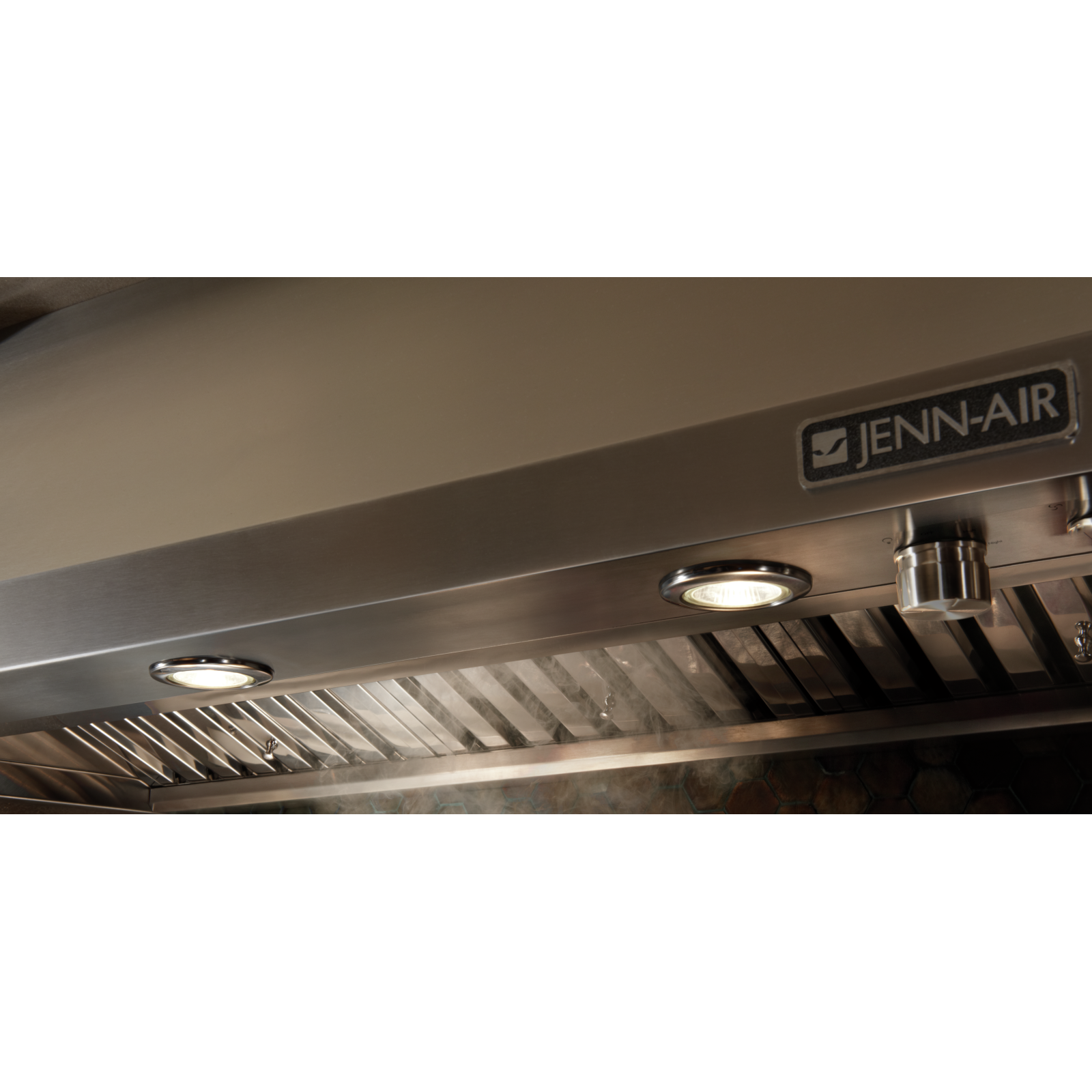 JennAir - 48 Inch 1200 CFM Wall Mount and Chimney Range Vent in Stainless - JXW9048WP