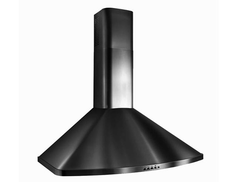 Best - 30 Inch 400 CFM Wall Mount and Chimney Range Vent in Black - K313930BL