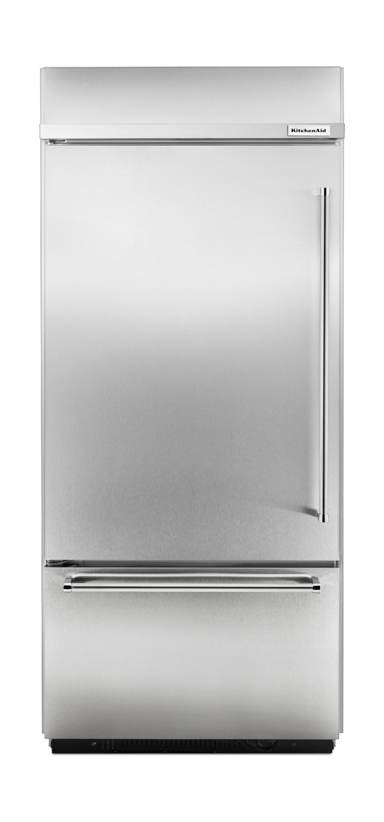 KitchenAid - 35.25 Inch 20.86 cu. ft Built-in Bottom Mount Refrigerator in Stainless - KBBL206ESS