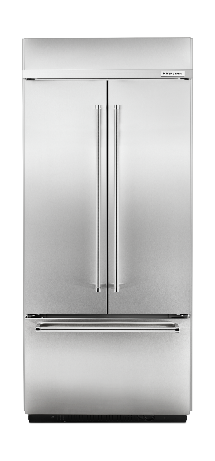 KitchenAid - 36.25 Inch 20.81 cu. ft French Door Refrigerator in Stainless - KBFN406ESS