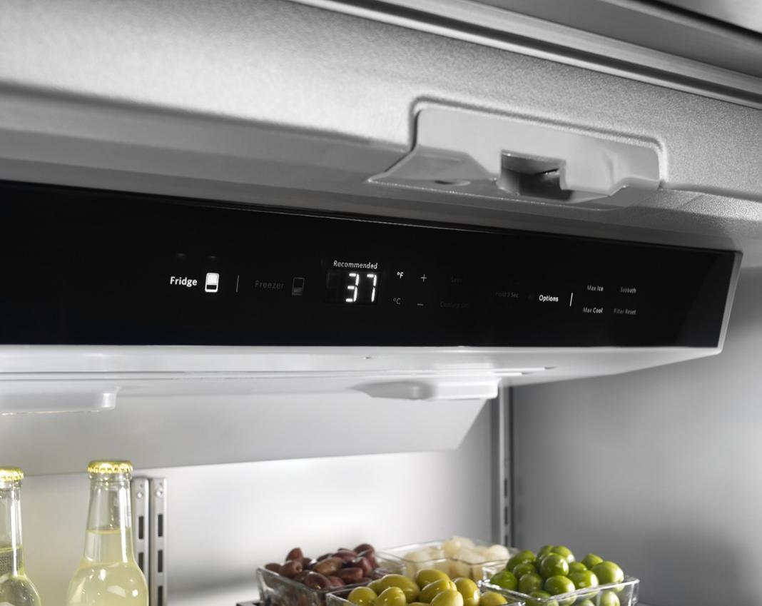 KitchenAid - 36.25 Inch 20.81 cu. ft French Door Refrigerator in Stainless - KBFN506ESS