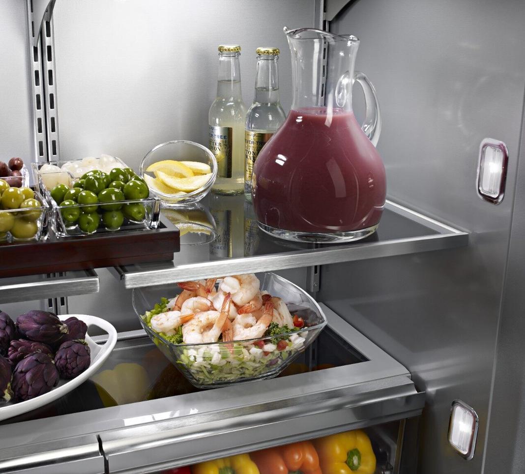 KitchenAid - 36.25 Inch 20.81 cu. ft French Door Refrigerator in Stainless - KBFN506ESS