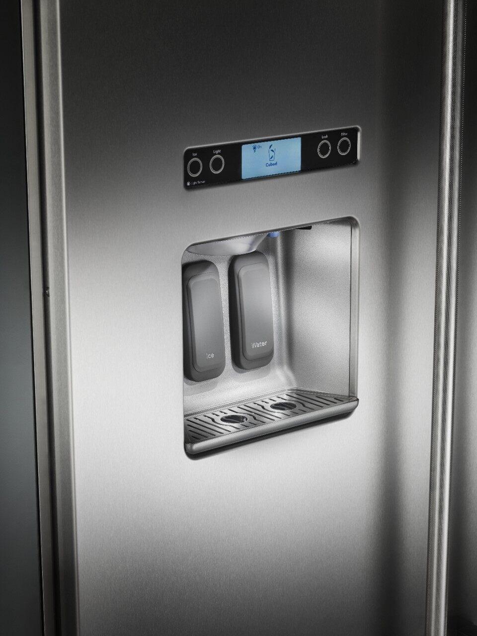 KitchenAid - 48.3 Inch 29.5 cu. ft Side by Side Refrigerator in Stainless - KBSD608ESS