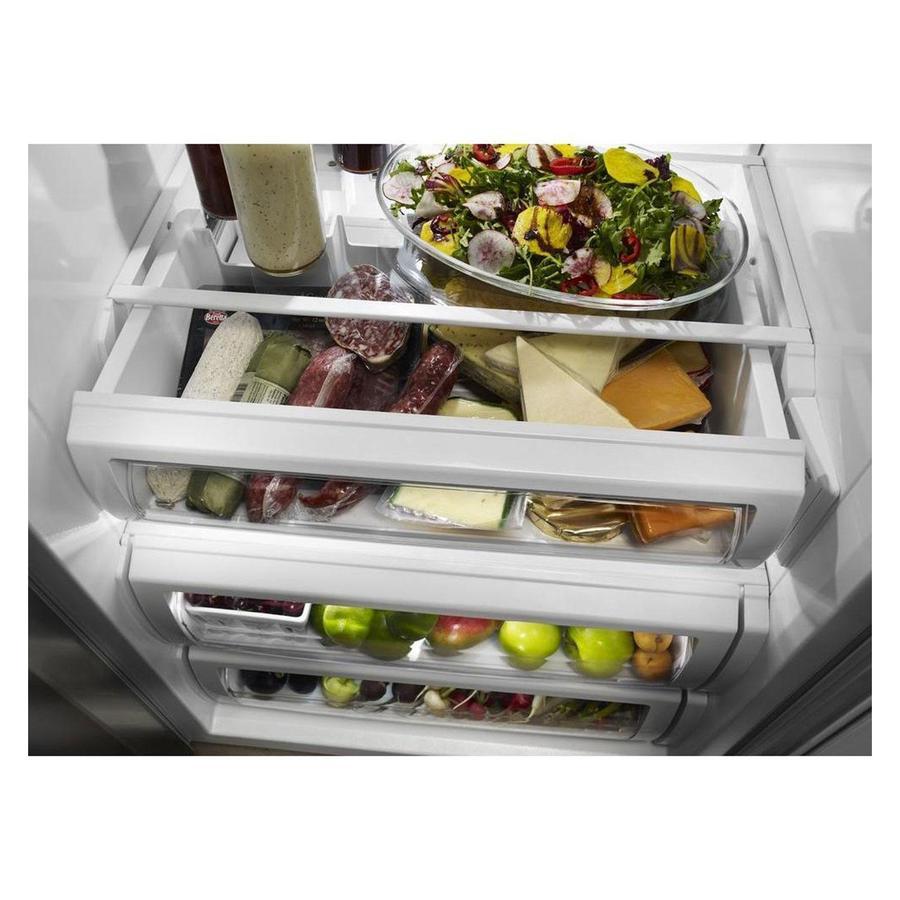 KitchenAid - 48.3 Inch 29.5 cu. ft Side by Side Refrigerator in Stainless - KBSD618ESS