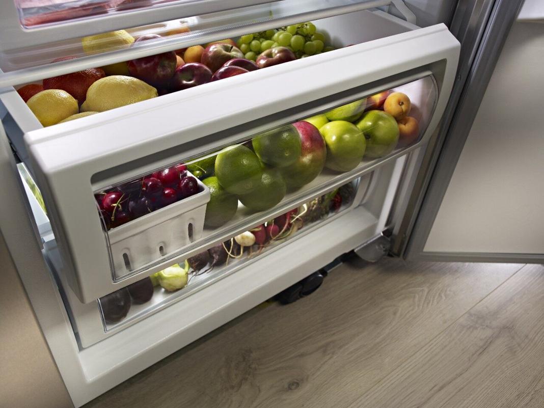 KitchenAid - 48.3 Inch 29.5 cu. ft Side by Side Refrigerator in Stainless - KBSD618ESS