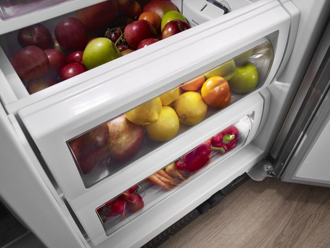 KitchenAid - 42.25 Inch 25.5 cu. ft Side by Side Refrigerator in Stainless - KBSN602ESS