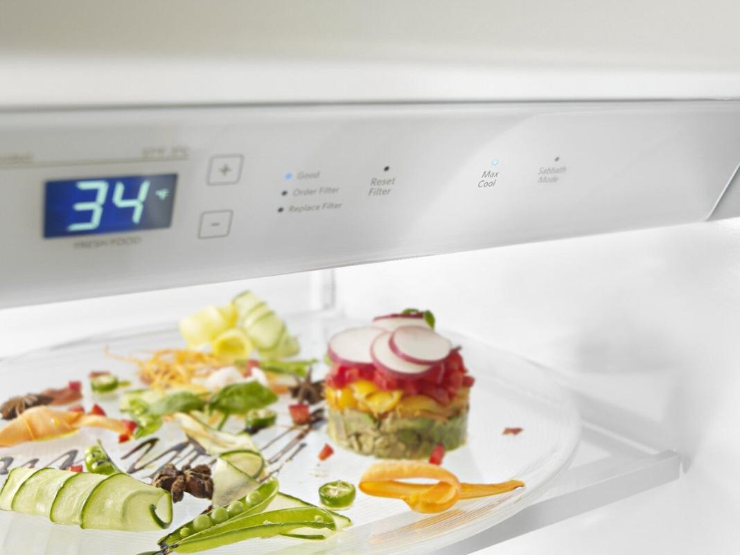 KitchenAid - 48.25 Inch 30 cu. ft Side by Side Refrigerator in Stainless - KBSN608ESS