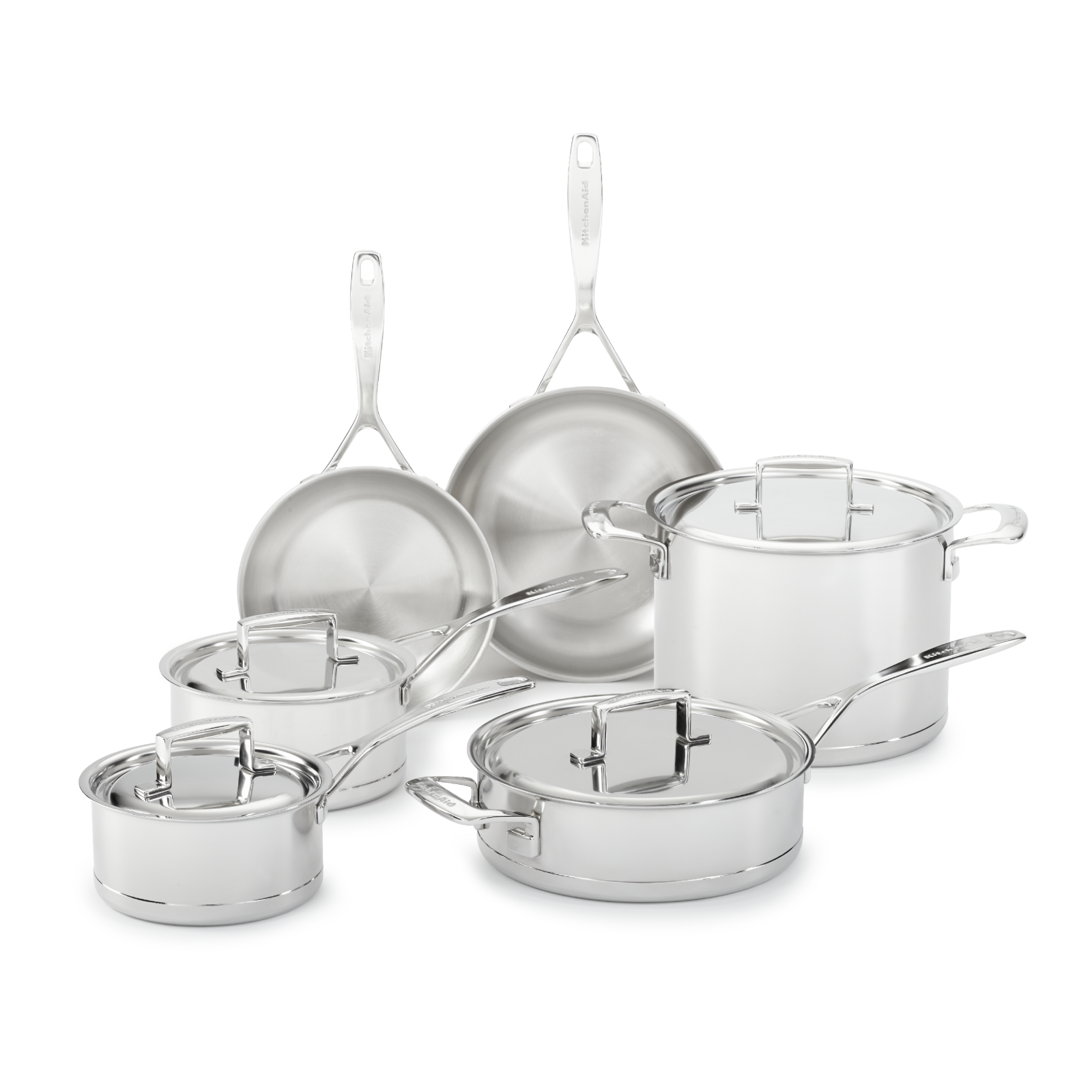 KitchenAid - Professional Sevel-Ply 7 piece 10 piece set - KCC7S10ST