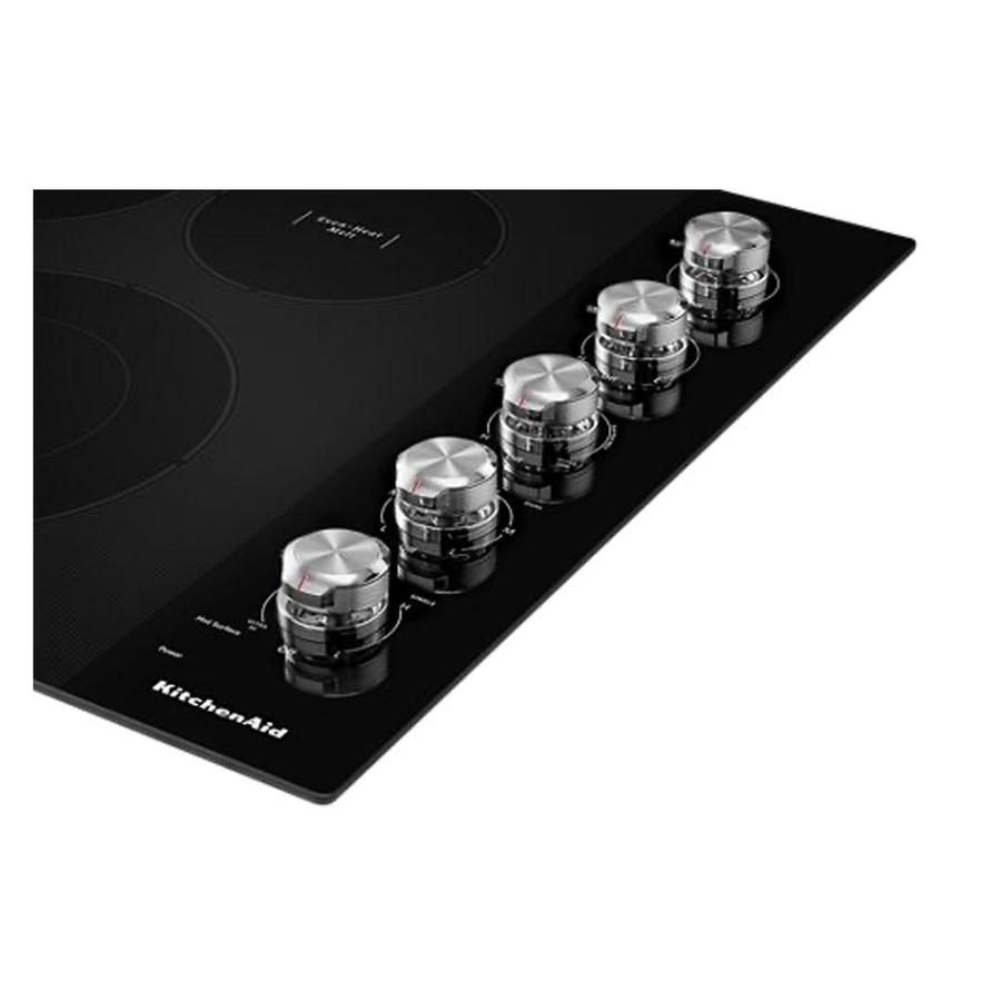 KitchenAid - 30.8 inch wide Electric Cooktop in Black - KCES550HBL