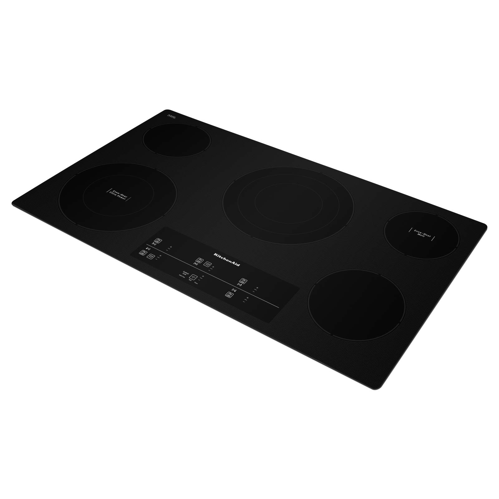 KitchenAid - 34.4 inch wide Electric Cooktop in Black - KCES956KBL