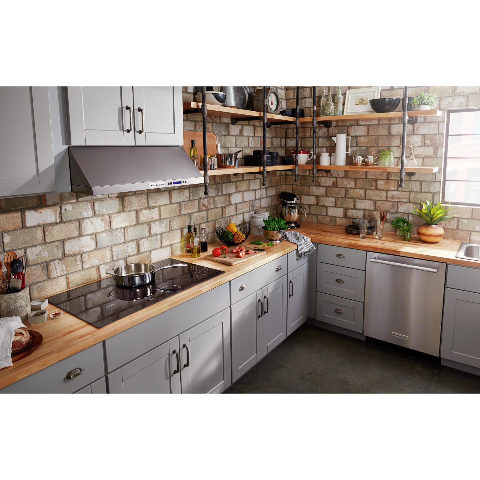 KitchenAid - 34.4 inch wide Electric Cooktop in Black - KCES956KBL