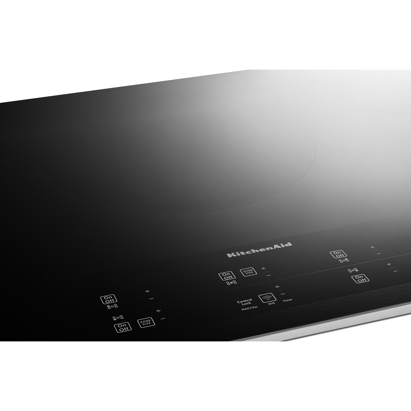 KitchenAid - 34.4 inch wide Electric Cooktop in Stainless - KCES956KSS